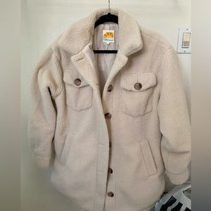 Size Small Sherpa Oversized Coat